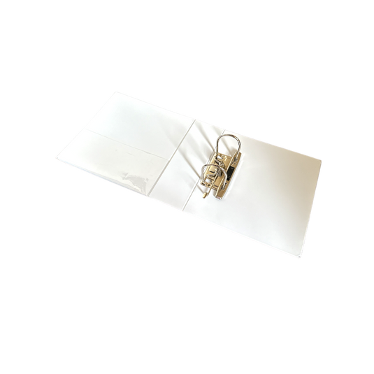 Panorama White 2D Ring Lever-Arch Presentation File Binders A5 58mm Spine - Pack of 10