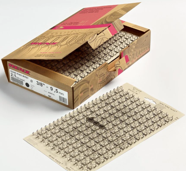 Load image into Gallery viewer, A5 Renz 2:1 Binding Wires - No.9 (14.3mm 9/16") Box 50