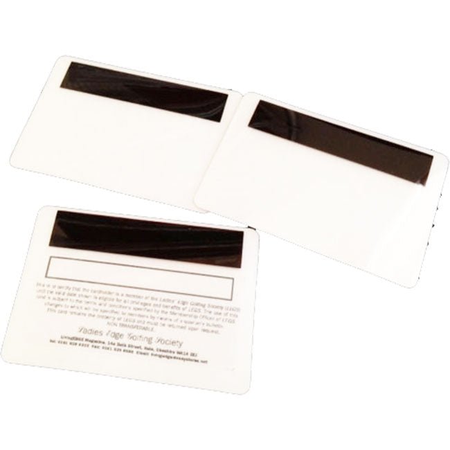 Load image into Gallery viewer, 3 - Part Security Obscuration Barcode Laminate Pouch 54x86mm (100) - Elmstok Ltd