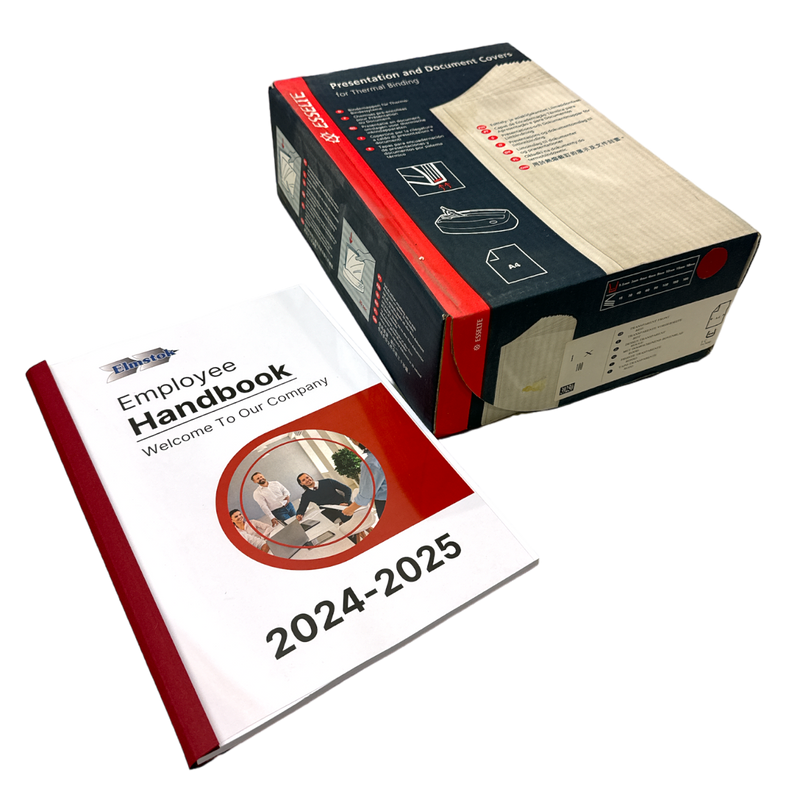Load image into Gallery viewer, Esselte A4 Red Burgundy 1.5mm Thermal Binding Covers (100)
