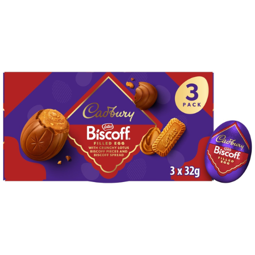 Load image into Gallery viewer, Cadbury Chocolate Biscoff Filled Eggs - Free Gift