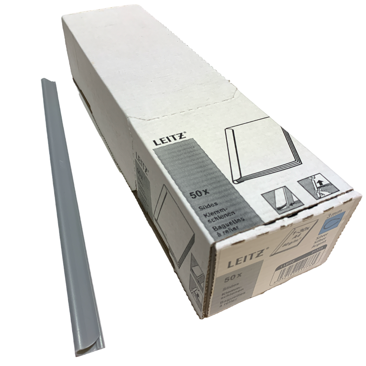 7mm Black A4 Plastic Slide Binders (500) Elmstok Ltd