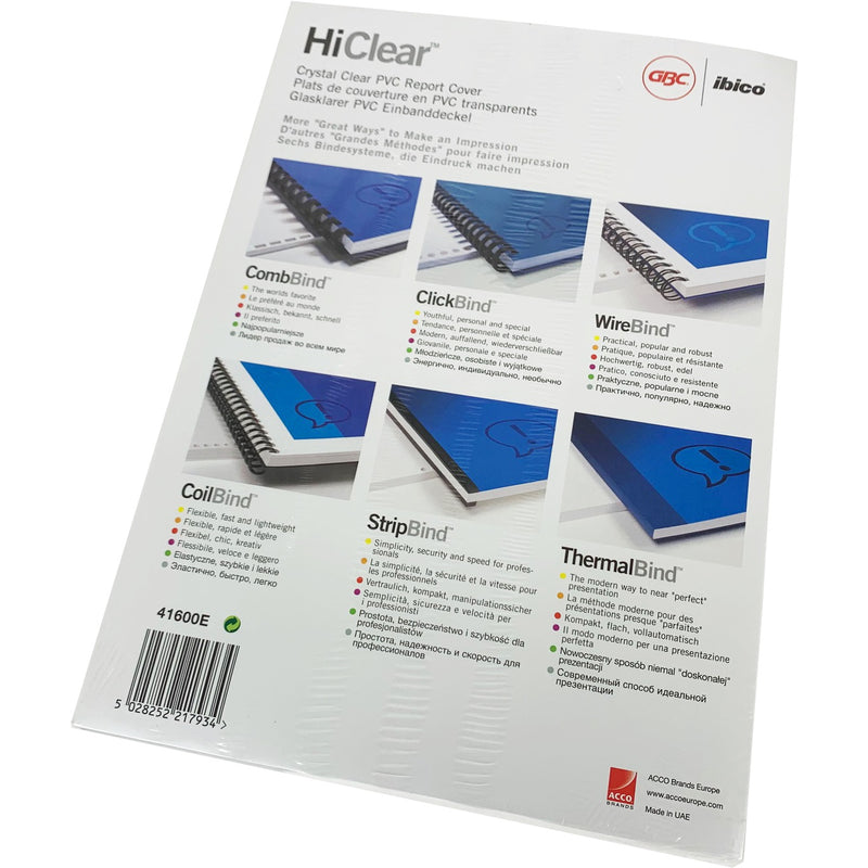 Load image into Gallery viewer, Branded GBC HiClear PVC 150Micron Clear Sheets (50) - 41600E
