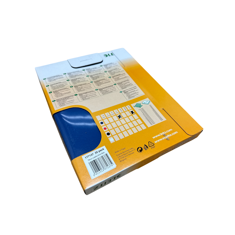 Load image into Gallery viewer, Leitz GBC A4 Blue Leathergrain Thermal Binding Covers 6mm Spine (Pack of 25)