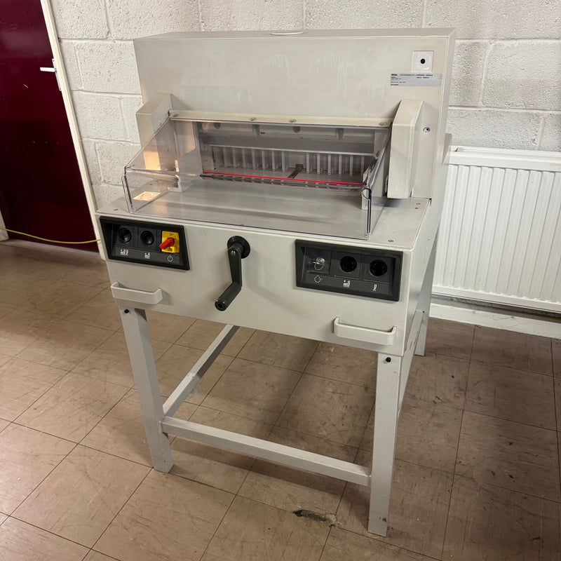 Load image into Gallery viewer, Pre-owned IDEAL 4850-95 Guillotine With Automatic Clamp & Electric Blade