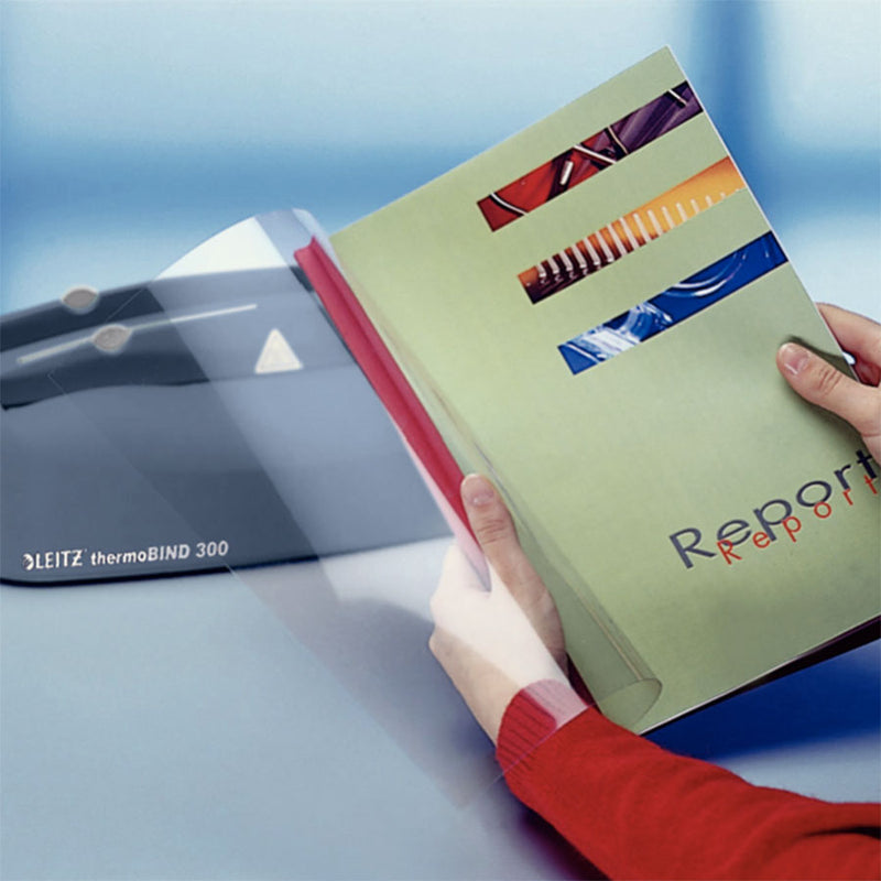 Load image into Gallery viewer, Leitz GBC A4 Blue Leathergrain Thermal Binding Covers 3mm Spine (Pack of 25)