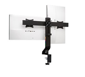 Load image into Gallery viewer, Kensington SmartFit Space-Saving Dual Computer Monitor Arm For Desks - K55513WW