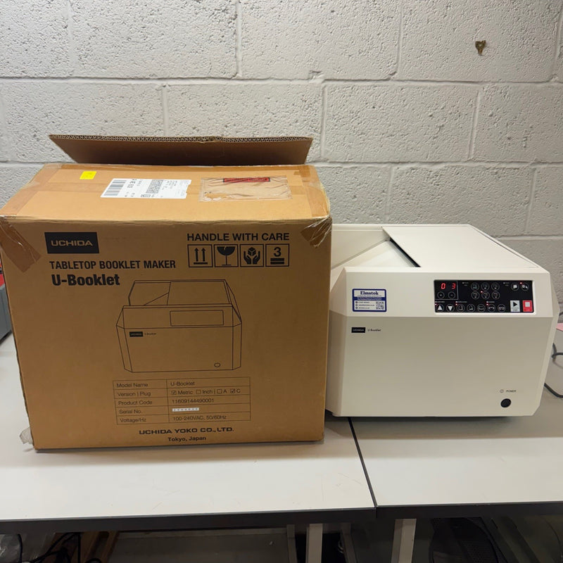 Load image into Gallery viewer, Lightly Used Uchida U-Booklet Desktop Booklet Maker Stapler