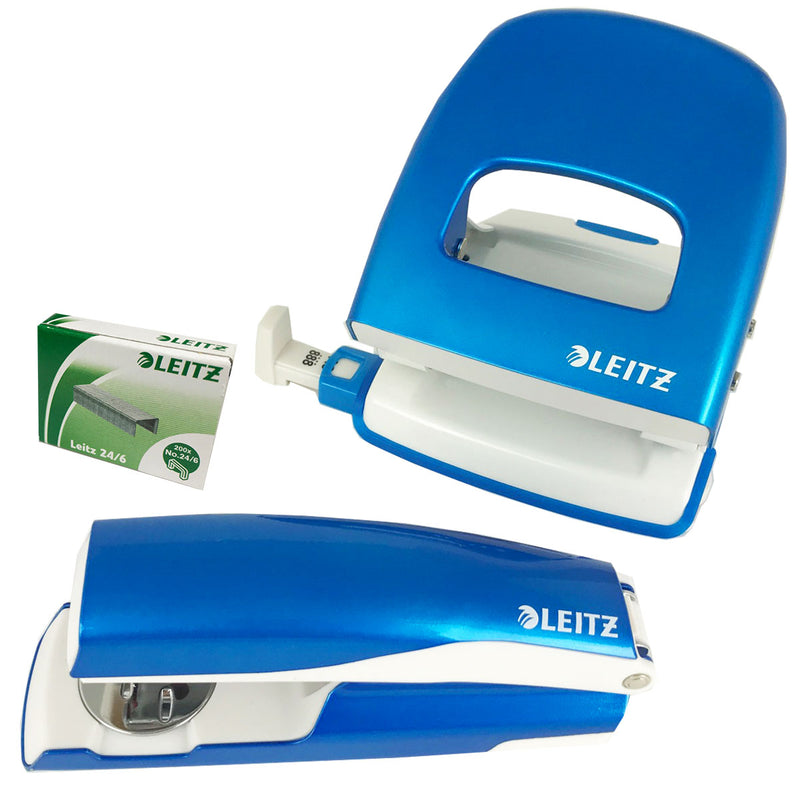 Load image into Gallery viewer, Leitz Wow NeXXT Hand Stapler & Hole-Punch Set