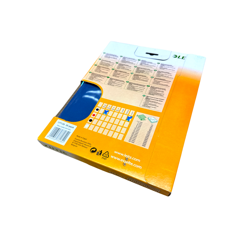 Load image into Gallery viewer, Leitz GBC A4 Blue Leathergrain Thermal Binding Covers 3mm Spine (Pack of 25)