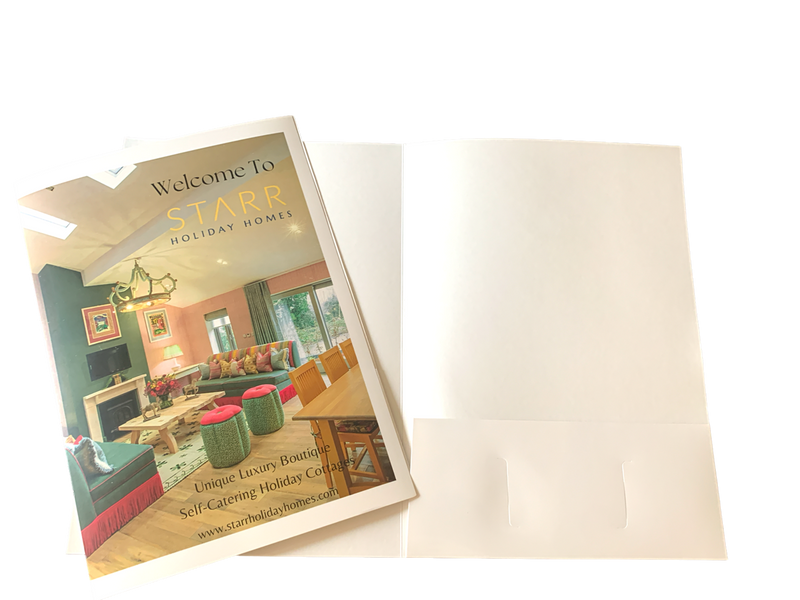 Load image into Gallery viewer, Customise-It Print & Present A4 Print-Your-Own Folders High-Gloss White (100)