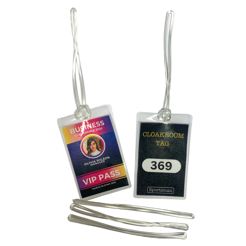 Load image into Gallery viewer, Cold-Seal Large Luggage Tag 71x115mm With-Slot Laminate Pouches (500)