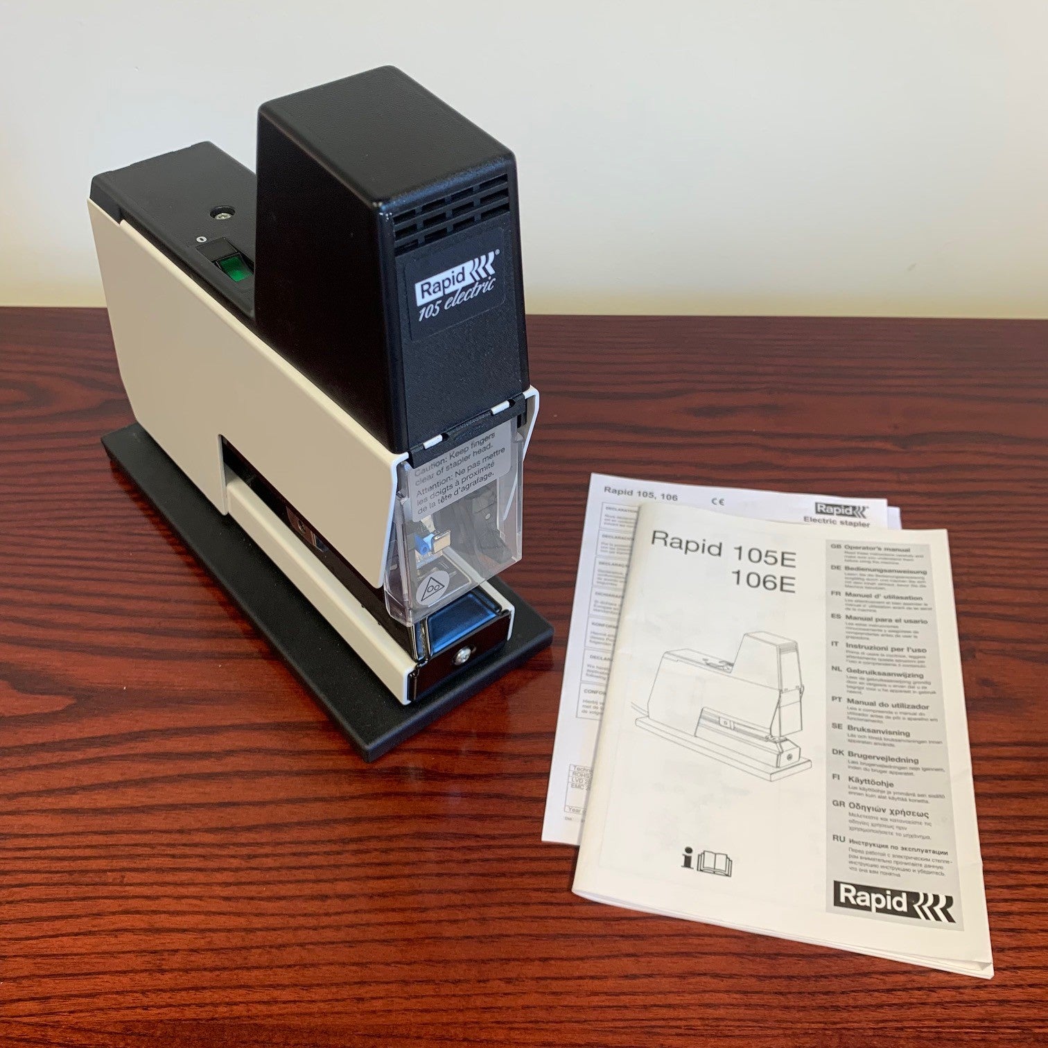 Exdemo Lightly Used Rapid 105E Electric Stapler Stitcher Elmstok Ltd