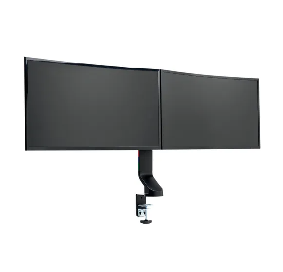 Load image into Gallery viewer, Kensington SmartFit Space-Saving Dual Computer Monitor Arm For Desks - K55513WW