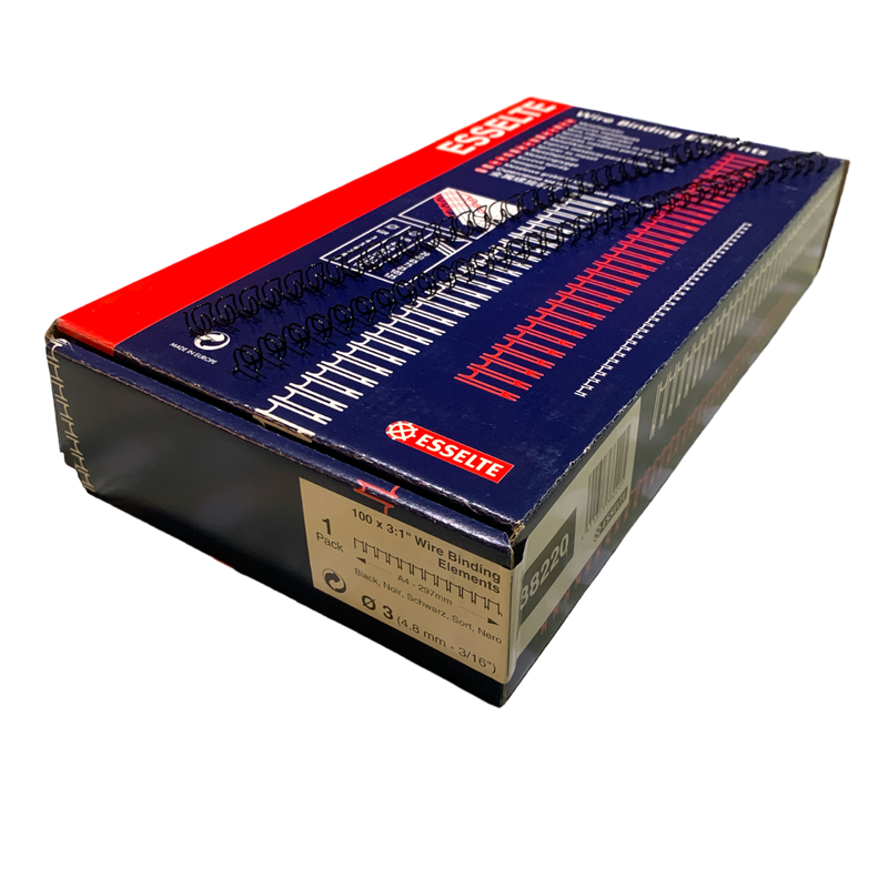 Load image into Gallery viewer, Trade Pack A4 Esselte 3:1 No.3 (3/16") Binding Wires (500) - 38220