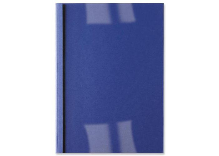 Load image into Gallery viewer, GBC 3mm Blue Leathergrain Thermal Binding Covers 451010U (100)
