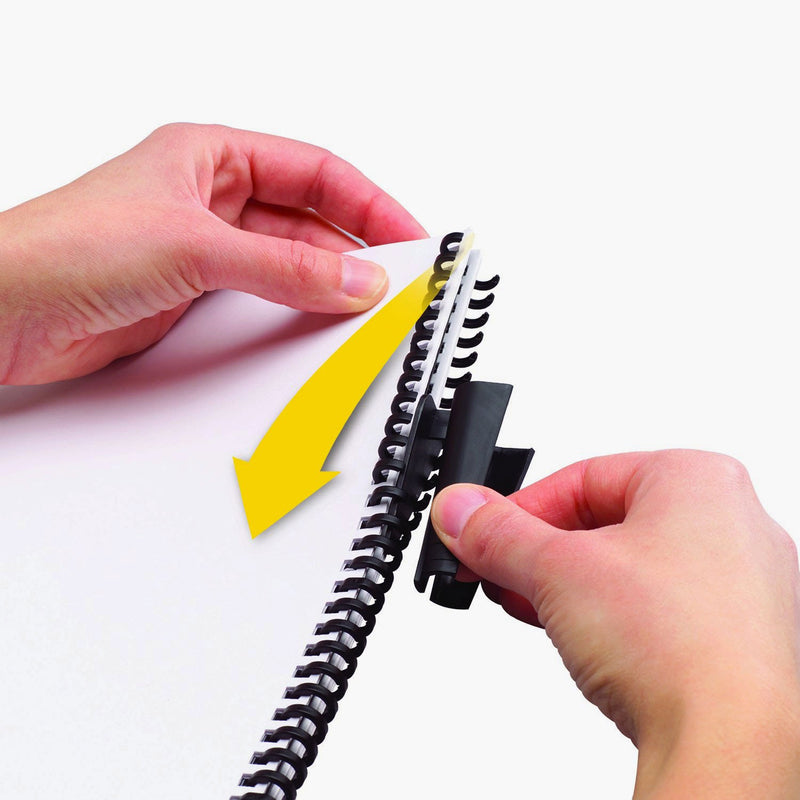 Load image into Gallery viewer, GBC Ibiclick ClickBind A4 Spines 12mm Black (50) 388064