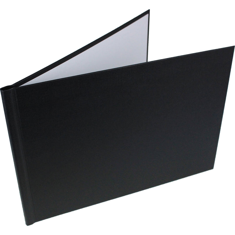 Load image into Gallery viewer, Channelbind A4 Landscape Black Hard Linen Covers