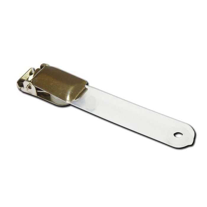 Load image into Gallery viewer, Dahle Lapel Lever Clips With Straps For ID Security Cards (100)