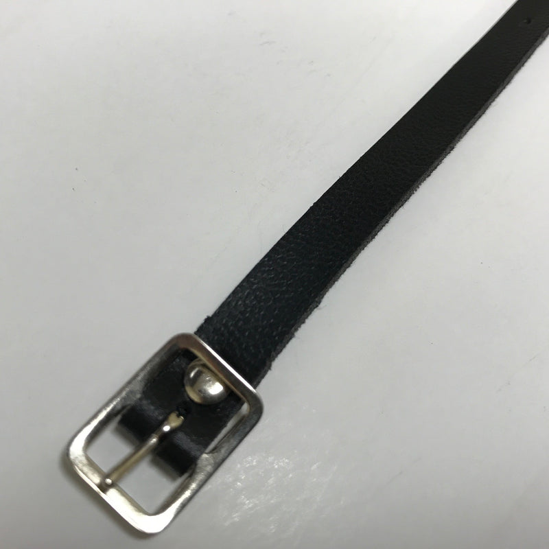 Load image into Gallery viewer, Black Leather Luggage Tag Straps With Buckle Strap (100)