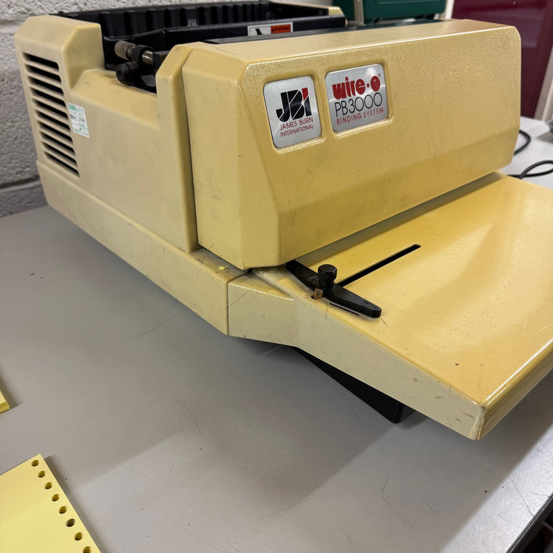 Load image into Gallery viewer, Second-hand James Burn PB3000 Wire-O Binding Punch With 3:1 & 2:1 Wire Tool Dies