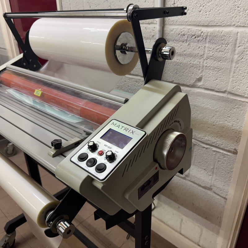 Load image into Gallery viewer, Pre-owned Matrix Duo 650 Single & Double-Side Laminator With Stand & Perforator