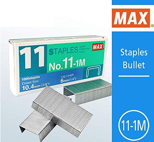 Load image into Gallery viewer, Max No. 11-1M Staples For Vaimo &amp; BH-11F Pack of 10 Boxes (10,000)
