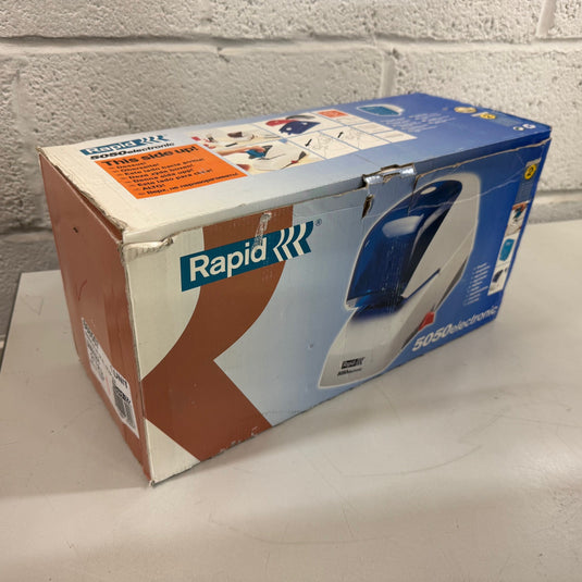 Rapid 5050e Electric Flat-Clinch Blue Stapler - Brand New In Box