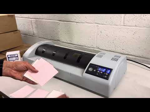 Load and play video in Gallery viewer, Pre-owned PHS 450 A2 & Multi-Quantity Pouch Laminator