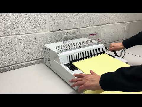 Load and play video in Gallery viewer, Brand New, Old Stock, Renz Combi-E Electric Comb Binder Punch