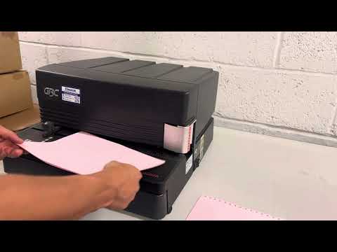 Load and play video in Gallery viewer, Pre-owned GBC Magnapunch 1.0 2:1 Wire Round-Hole Binding Punch Tool