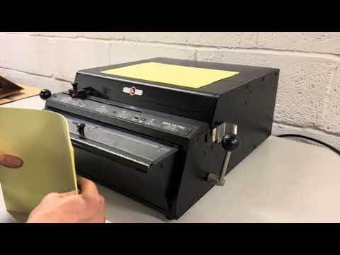 Load and play video in Gallery viewer, Lightly-Used Onyx Rhinotuff HD7700 Binding Punch With Coil-Spiral 4:1 Tool Die