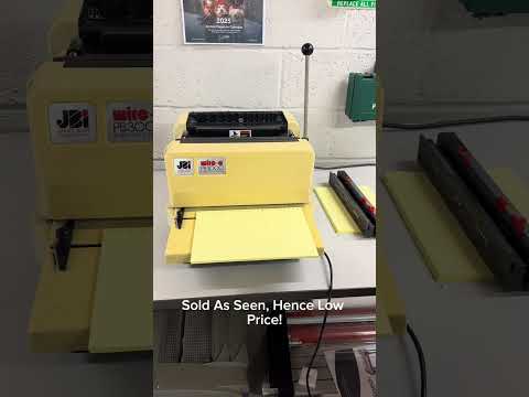 Load and play video in Gallery viewer, Second-hand James Burn PB3000 Wire-O Binding Punch With 3:1 & 2:1 Wire Tool Dies