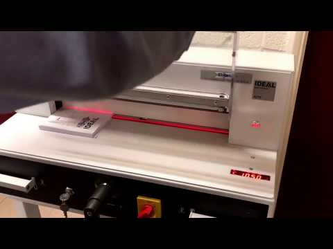 Load and play video in Gallery viewer, Elmstok video demo of Ideal 4315 cutting guillotine