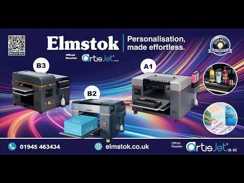 Load and play video in Gallery viewer, Artisjet Trust UV LED A1 Printer – Colour, Braille, Emboss