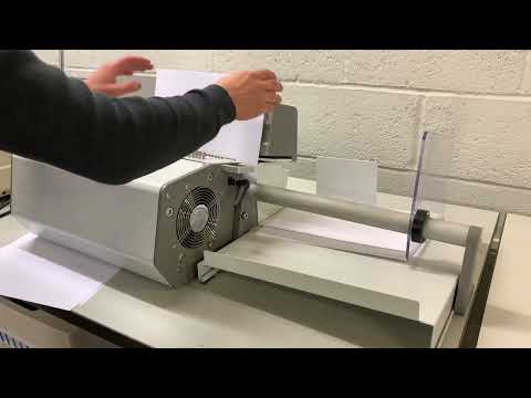 Load and play video in Gallery viewer, Pre-owned Renz DTP 340A Semi-Automatic Binding Punch

