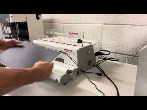 Load and play video in Gallery viewer, Ex-showroom Renz SPB-360 ComfortPlus Electric Coil Binding Machine 0.2475" Oval Holes