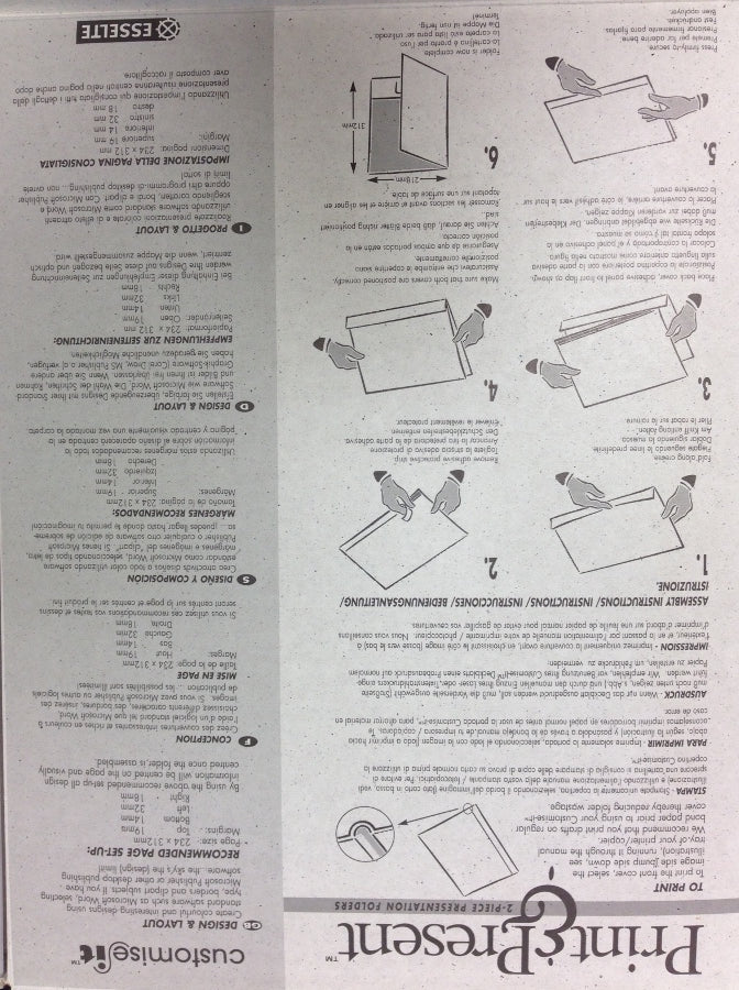 Load image into Gallery viewer, Print &amp; Present A4 Presentation Print-Your-Own Folders Smooth-Cream (100)
