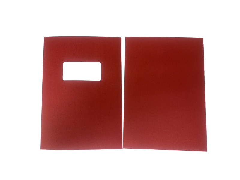 Load image into Gallery viewer, Burgundy Linen A4 Binding Covers - Window Cut-Out Multi-pack (1000)
