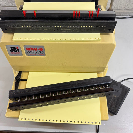 Second-hand James Burn PB3000 Wire-O Binding Punch With 3:1 & 2:1 Wire Tool Dies