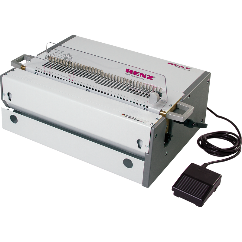 Load image into Gallery viewer, Renz DTP340 Comb-Punch Binding Tool Rectangle Holes 8x3mm