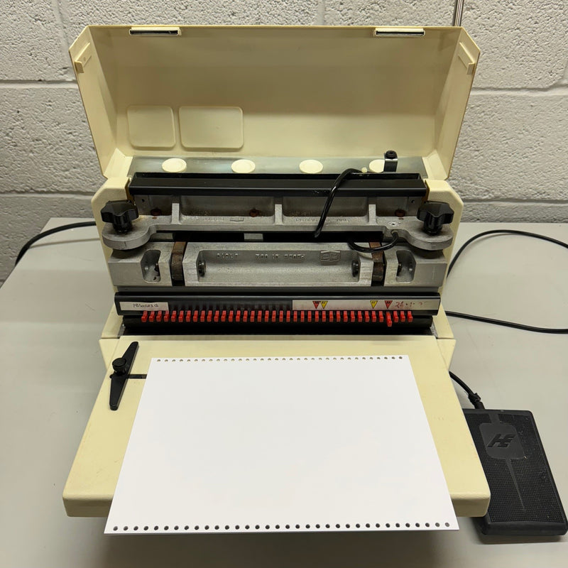 Load image into Gallery viewer, Pre-owned James Burn PB3000 Wire-O Binding Punch Including 3:1 Wire Tool Die