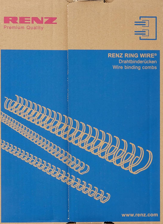 A5 Renz 2:1 Binding Wires - No.6 (9.5mm 3/8") Box 100