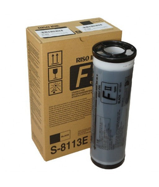 Load image into Gallery viewer, Riso FII-Type S-8113 or S-7612 EZ MZ SF Black Ink - Box 2