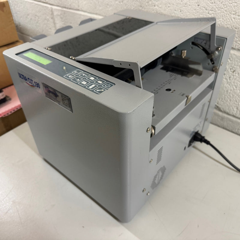 Load image into Gallery viewer, Pre-owned Ultra-Cut 130 A4 Cutting Machine With Used Business Card 55 x 85mm Module