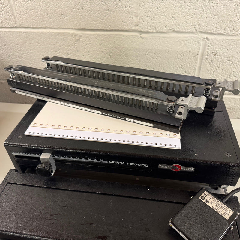 Load image into Gallery viewer, Used Onyx Rhinotuff HD7000 Binding Punch Including Wire-O Tools