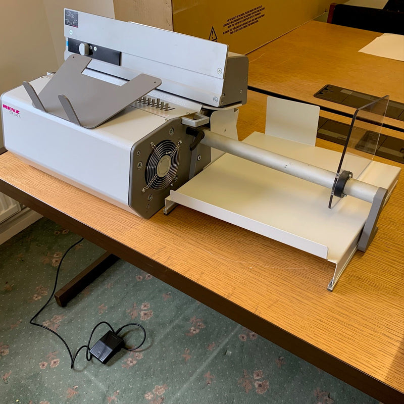 Load image into Gallery viewer, Ex-demo Renz DTP340A Semi-Auto Binding Punch With Side-Tray
