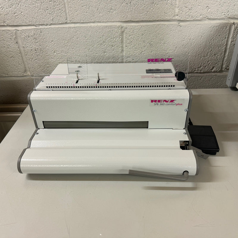 Load image into Gallery viewer, Ex-showroom Renz SPB-360 ComfortPlus Electric Coil Binding Machine 0.2475" Oval Holes