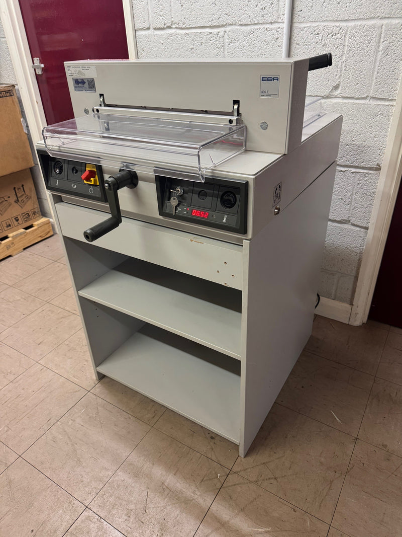 Load image into Gallery viewer, Used EBA 435 / IDEAL 4215 Electric Guillotine Including Floor-Cabinet Stand