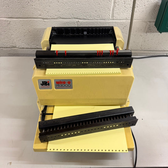 Second-hand James Burn PB3000 Wire-O Binding Punch With 3:1 & 2:1 Wire Tool Dies